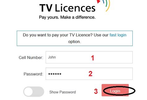 tv license sign in